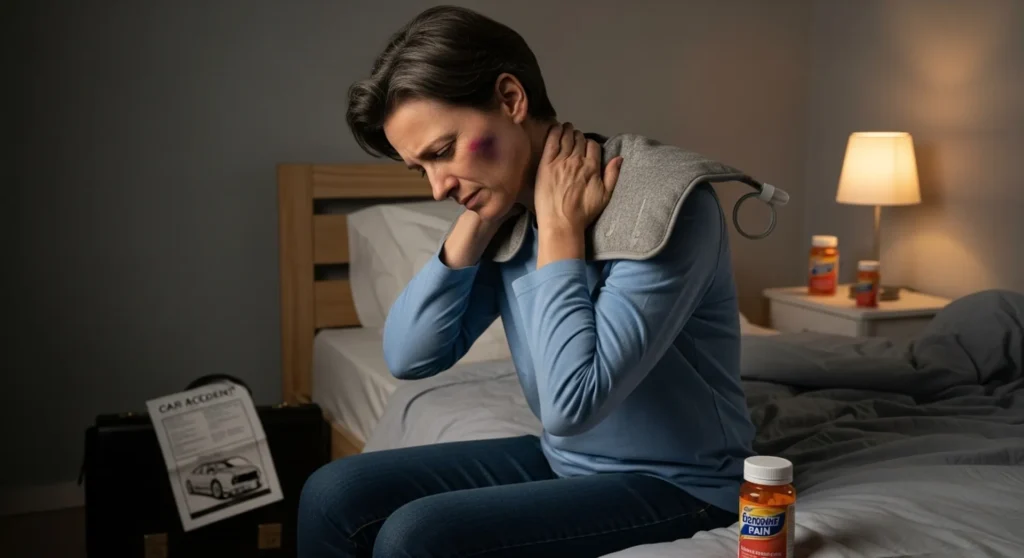 delayed neck pain after car accident