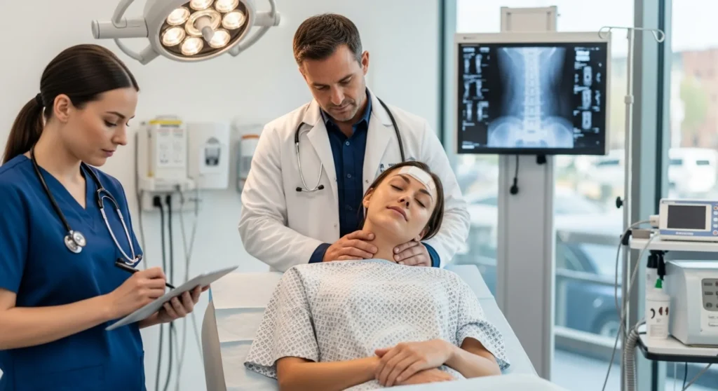 medical examination after a car accident injury (1)