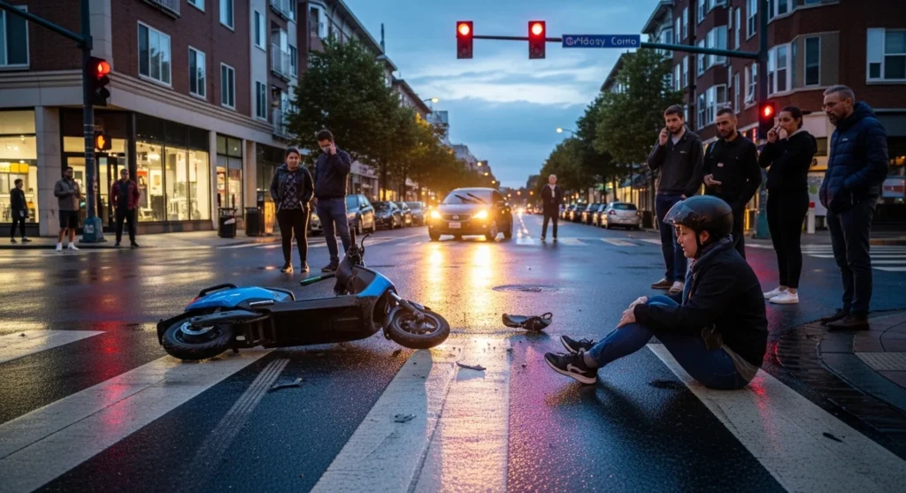 electric scooter accident street