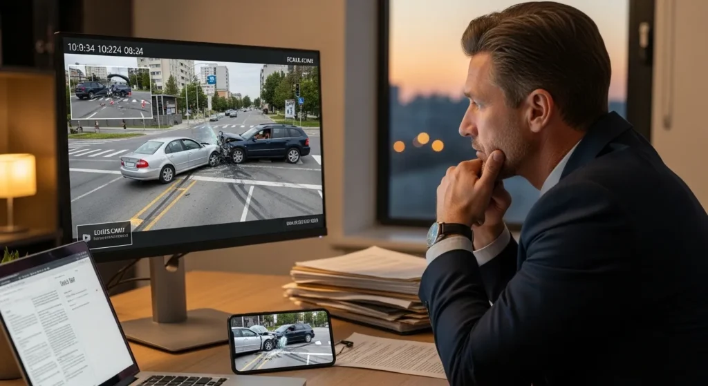 evidence used in a video streaming while driving accident claim