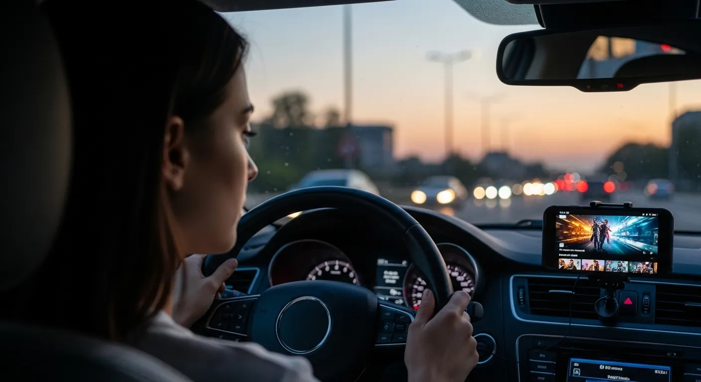 video streaming while driving causing legal liability after a crash