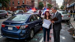 Rideshare accident claims involving app status and insurance coverage